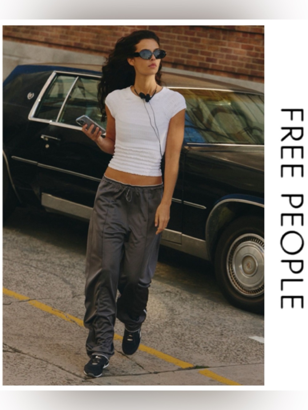 🚩🚩2-DAY SALE!🚩🚩 NwT’s-$100 FREE PEOPLE Roll With It Pants L Relaxed -Gun Metal - Picture 2 of 8